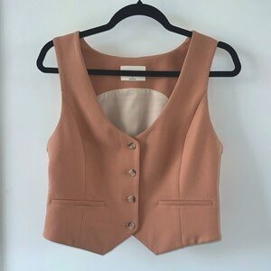 Aritzia “Desire” Vest. Size 6. Peach colour.